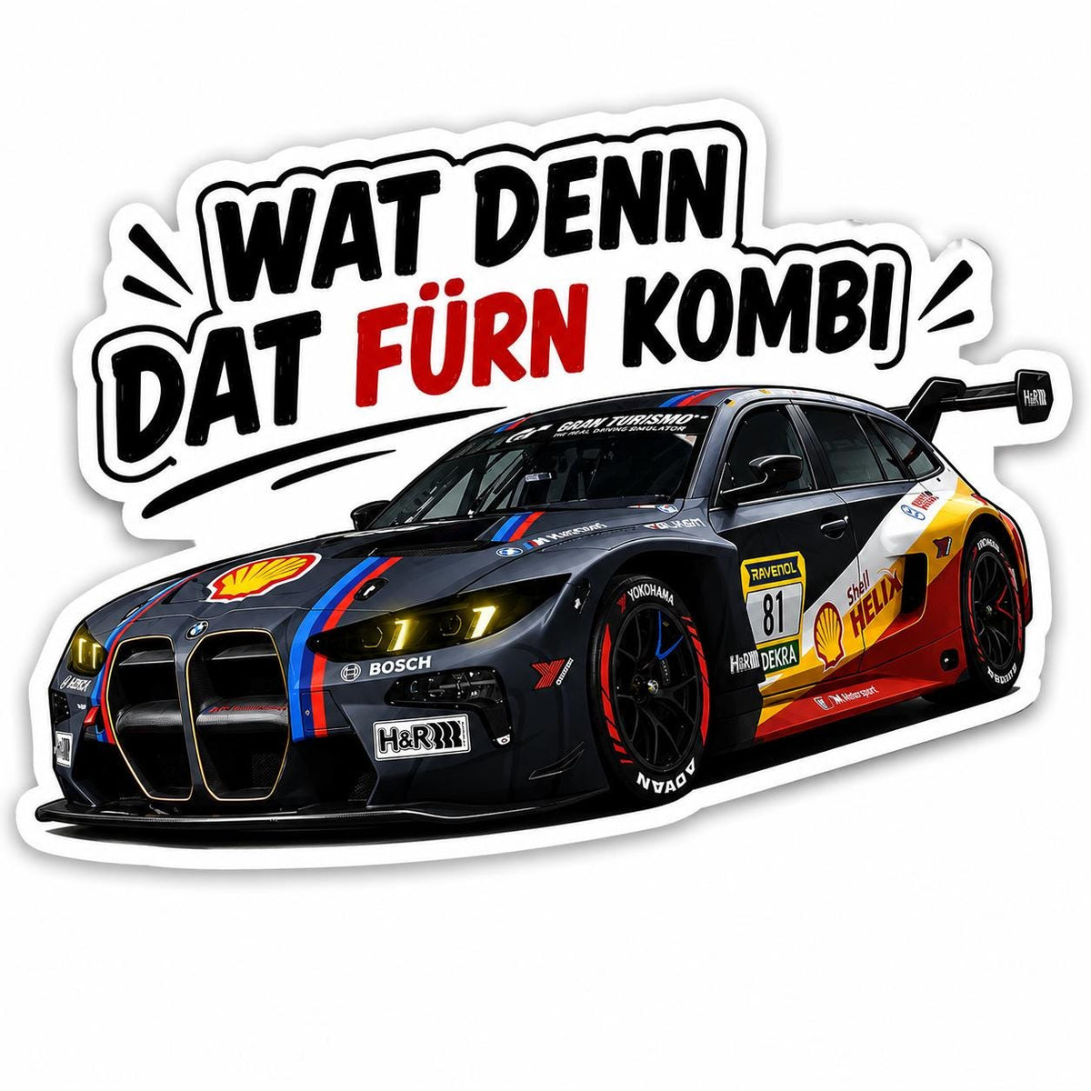 Car Meme & Motorsport Sticker