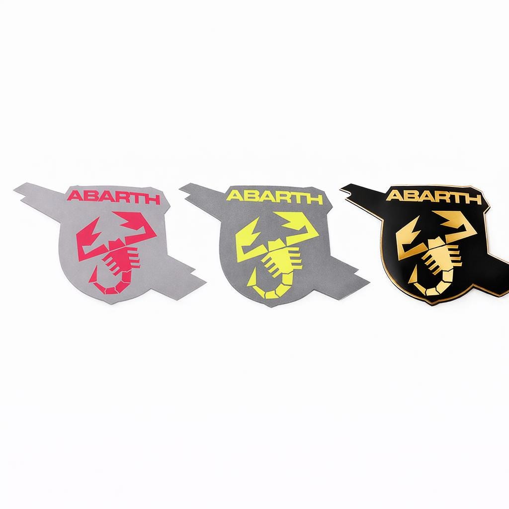 Fiat 500 Abarth Skorpion Emblem-Overlay Kotflügel – Wunschfarbe