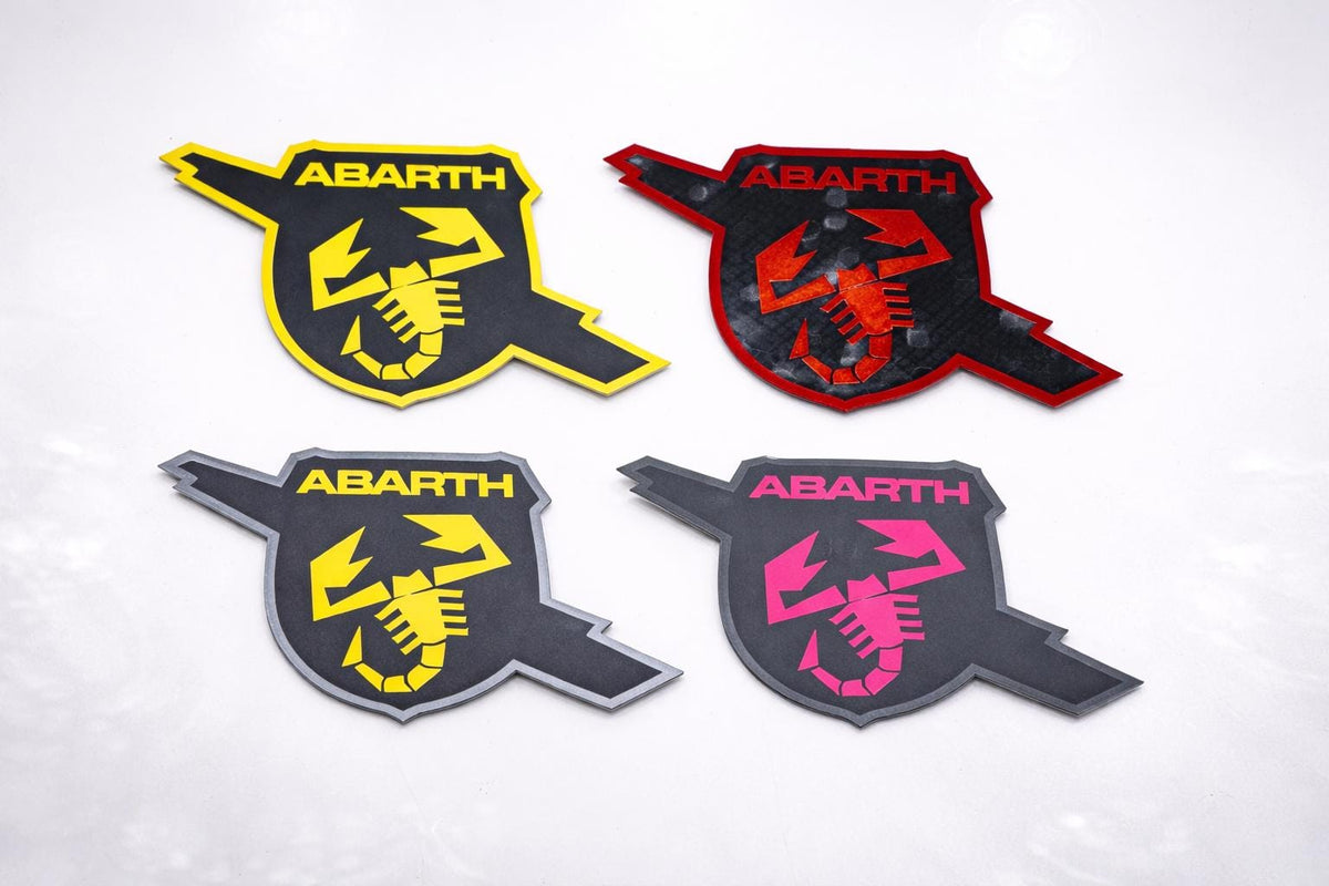 Fiat 500 Abarth Skorpion Emblem-Overlay Kotflügel – Wunschfarbe