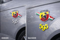 Fiat 500 Abarth 595 Emblem-Overlay Kotflügel – Wunschfarbe