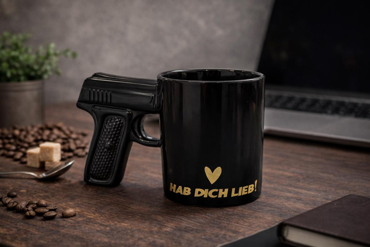„Geheimwaffe“ Tassen-Sticker personalisiert – Geschenk für Papa, Mama & Freunde