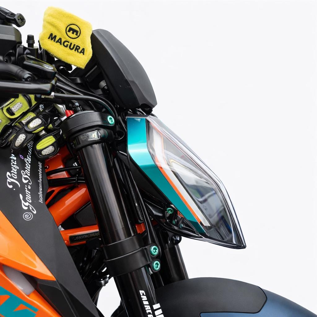 KTM 1290 Super Duke R 3.0 Scheinwerfer-Seitenaufkleber (2020–2025)