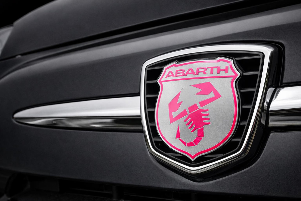 Fiat 500 Abarth Emblem-Overlay Motorhaube & Kofferraum – Wunschfarbe