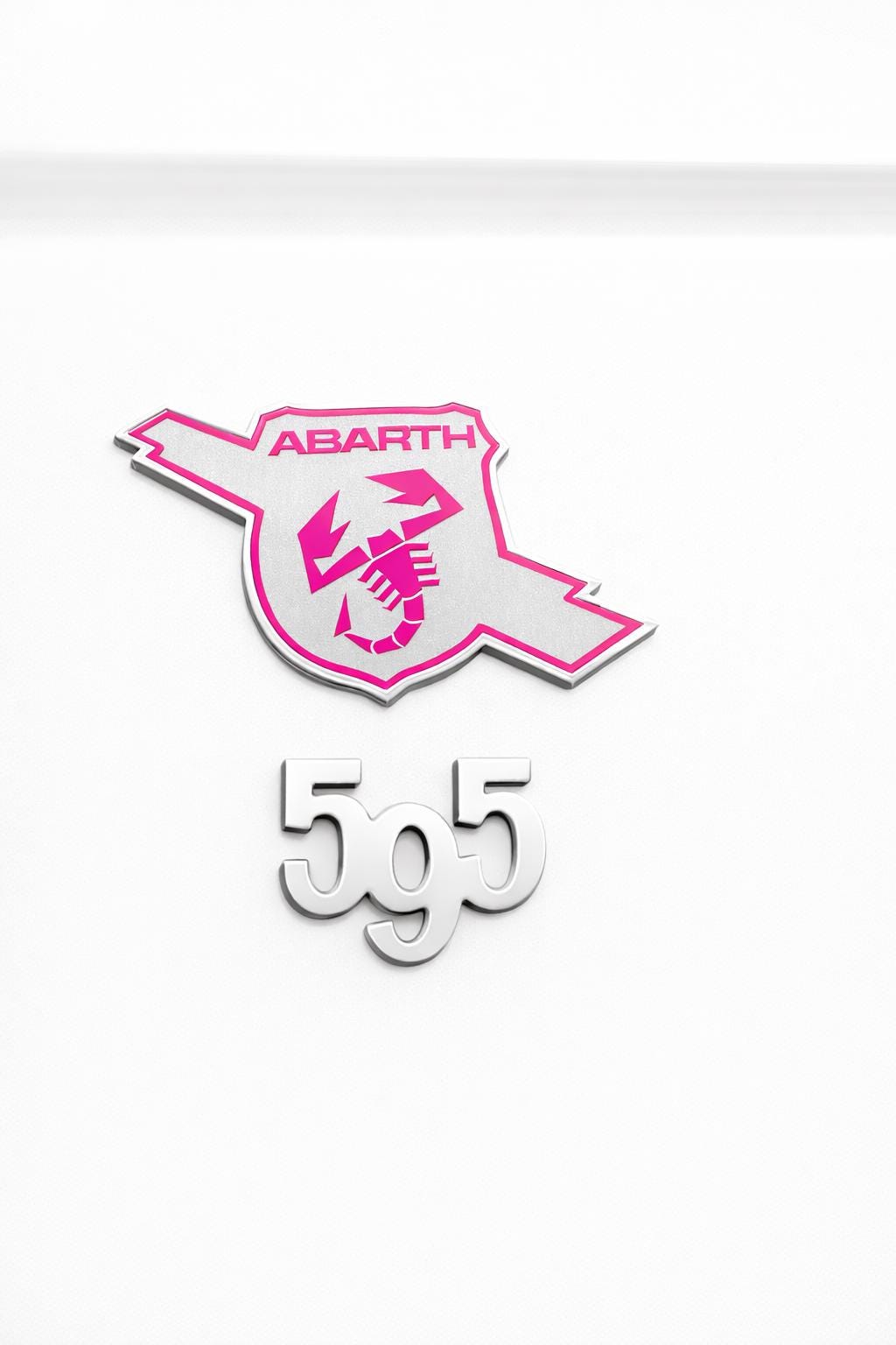 Fiat 500 Abarth Skorpion Emblem-Overlay Kotflügel – Wunschfarbe