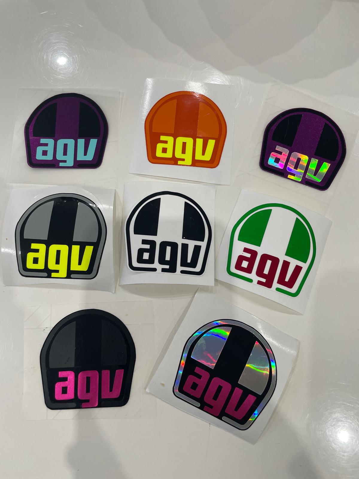 Helm-Logo Sticker für AGV K-Serie & Pista – Wunschfarbe