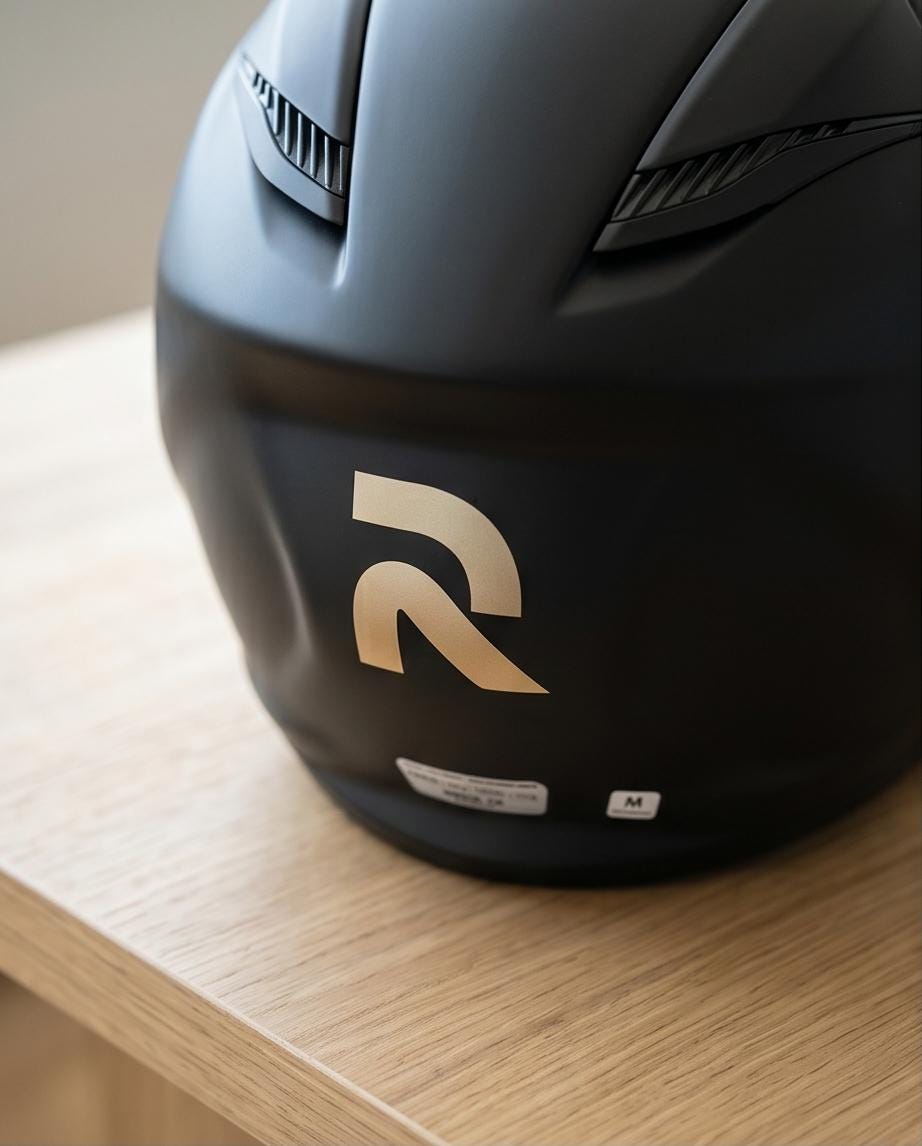 HJC Helm-Logo in Wunschfarbe – Front & Heck Veredelung