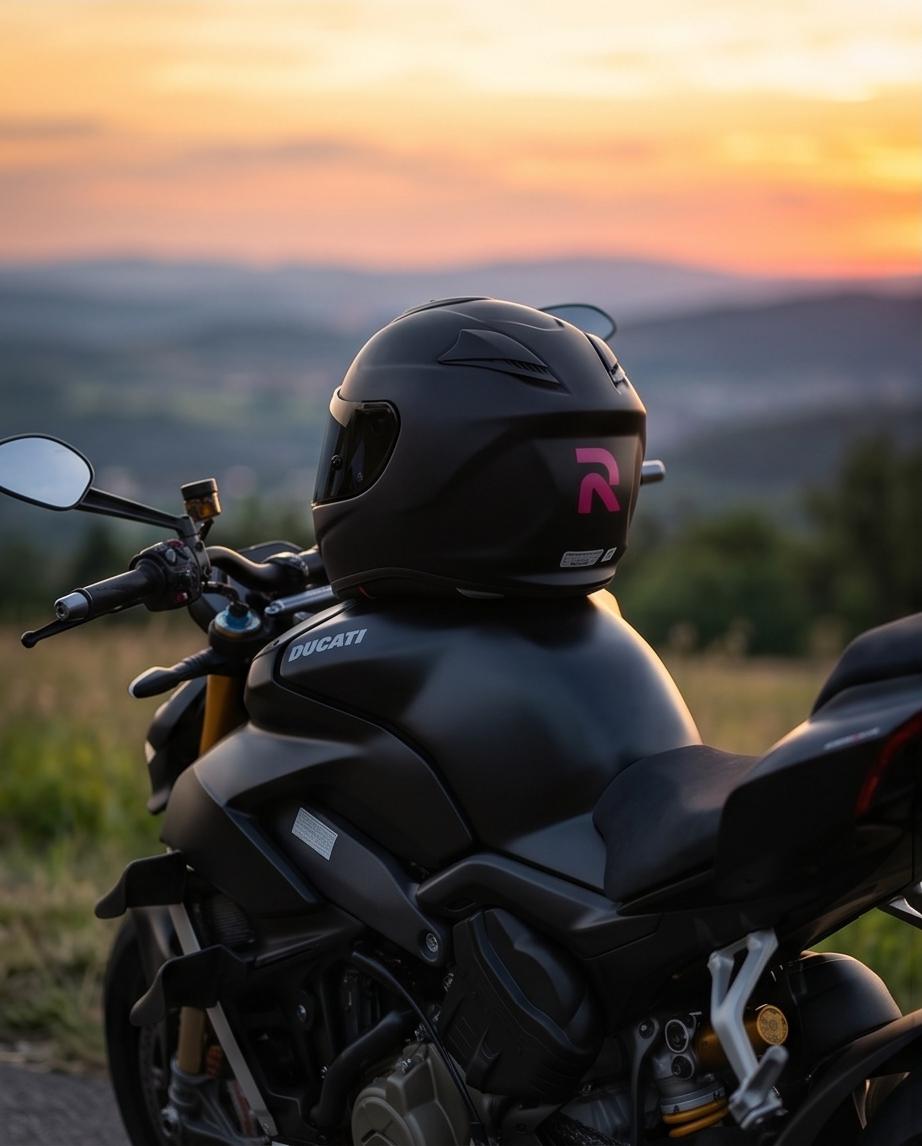 HJC Helm-Logo in Wunschfarbe – Front & Heck Veredelung