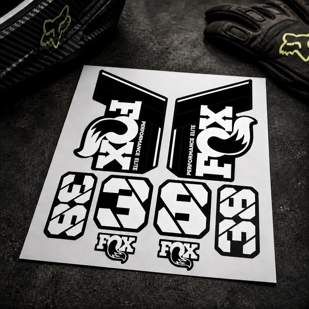 Federgabel Aufkleber-Set für FOX 38 Performance Elite – Custom Farben