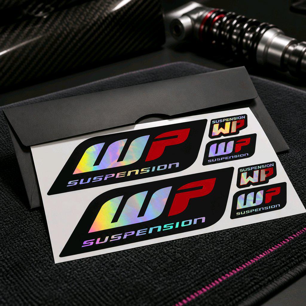 Gabel Aufkleber-Set für WP Suspension – Weiß oder Holographic