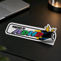 „Powered by ADHD“ Sticker – lustiger Laptop-Aufkleber