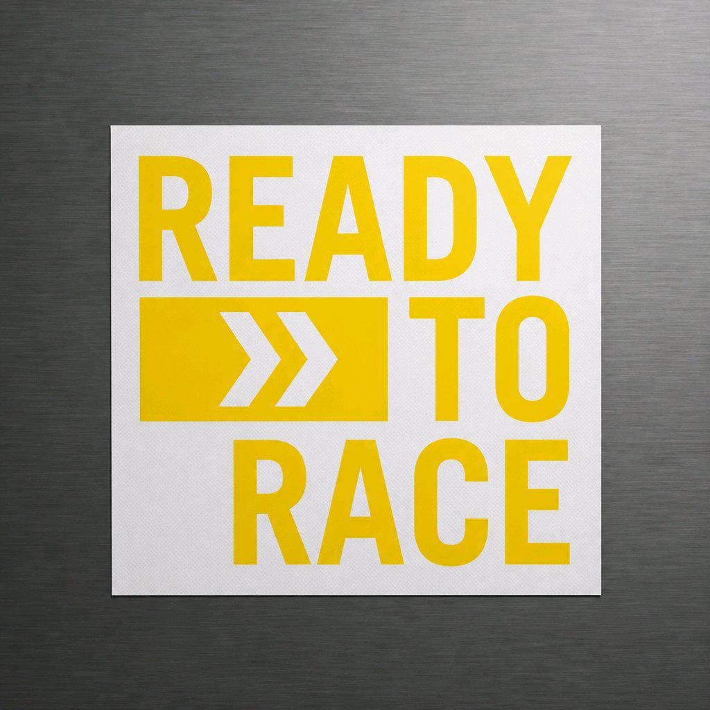 „Ready to Race“ Motorrad Aufkleber – Racing Vinyl Grafik