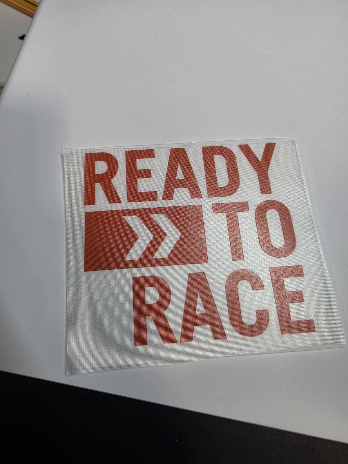 „Ready to Race“ Motorrad Aufkleber – Racing Vinyl Grafik