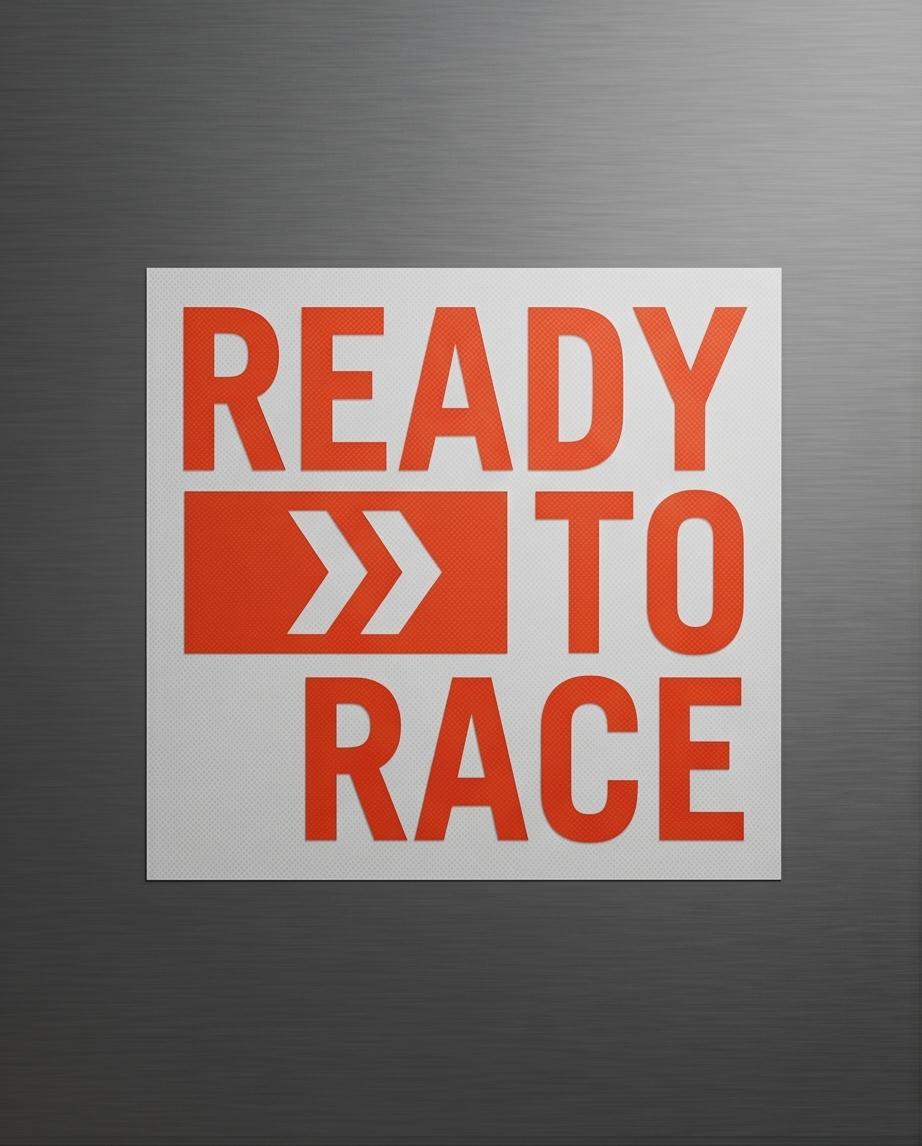 „Ready to Race“ Motorrad Aufkleber – Racing Vinyl Grafik