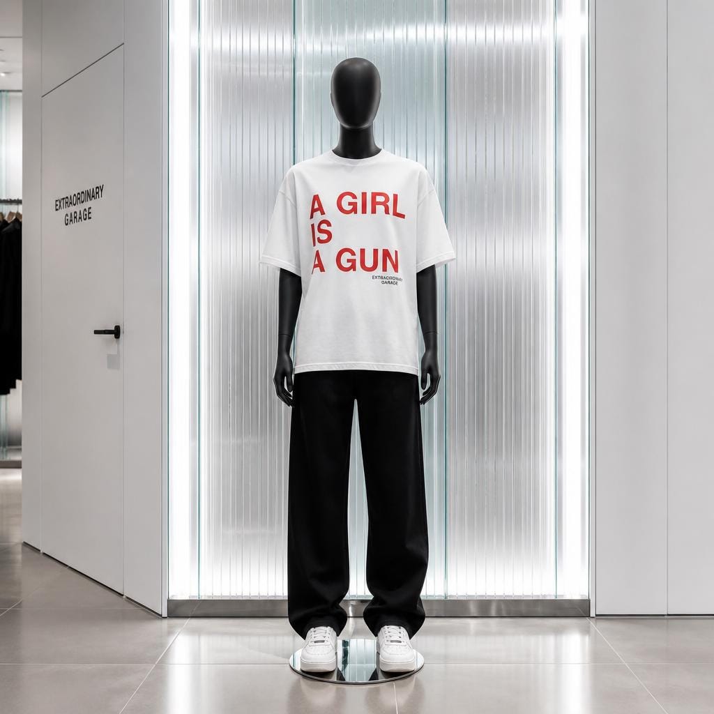 „A Girl Is A Gun“ Statement Shirt & Hoodie – Heavyweight Oversized