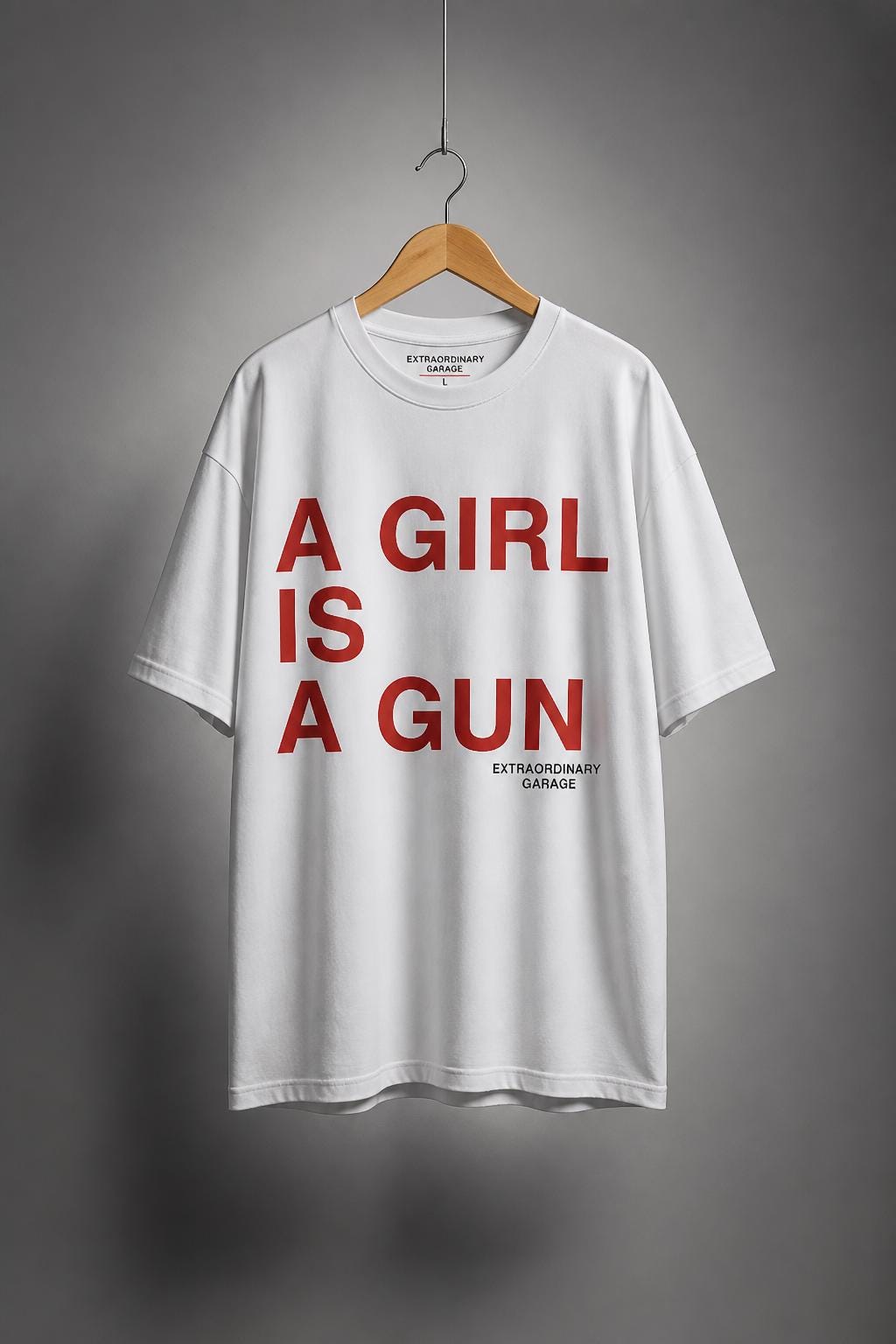 „A Girl Is A Gun“ Statement Shirt & Hoodie – Heavyweight Oversized