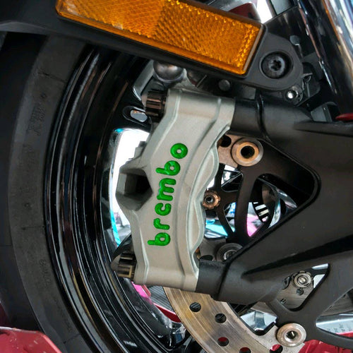 Bremssattel Aufkleber-Set für Brembo M40 / M50 / Stylema – Wunschfarbe