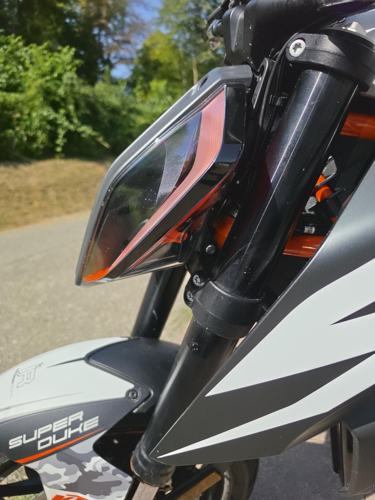 KTM 1290 Super Duke R 2.0 Scheinwerfer-Aufkleber Seiten (2017–2019)