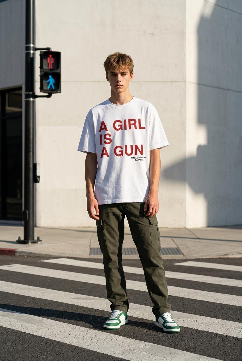 „A Girl Is A Gun“ Statement Shirt & Hoodie – Heavyweight Oversized