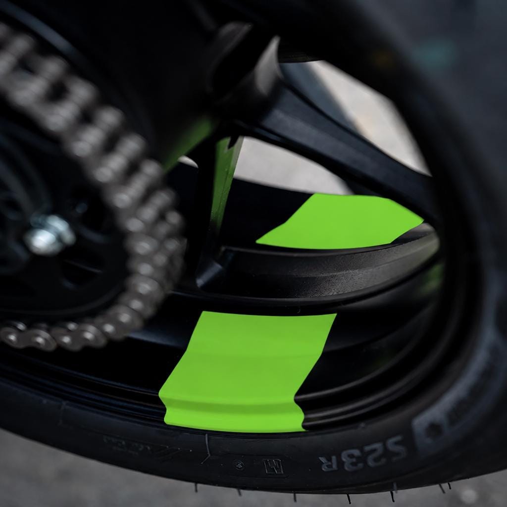 Universal Felgenaufkleber für Motorräder – Racing-Look