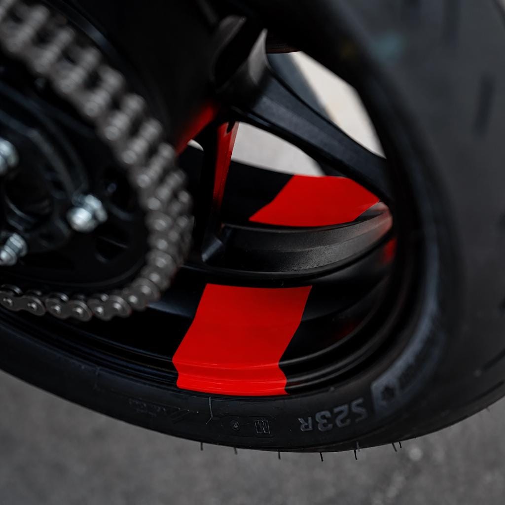 Universal Felgenaufkleber für Motorräder – Racing-Look