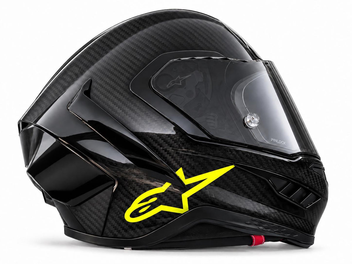 Helm-Logo Sticker für Alpinestars Supertech R10 – Wunschfarbe
