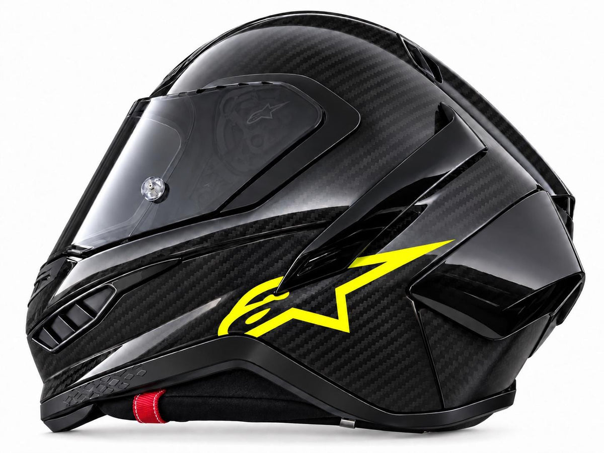 Helm-Logo Sticker für Alpinestars Supertech R10 – Wunschfarbe