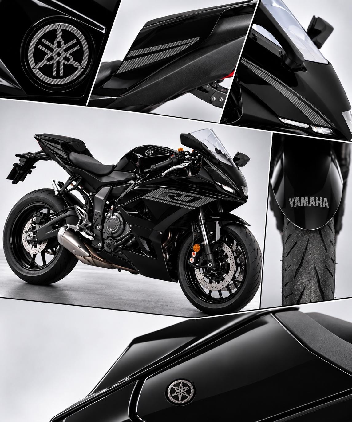 Yamaha R7 Dekor-Set Komplett – überklebt das gesamte Originaldekor