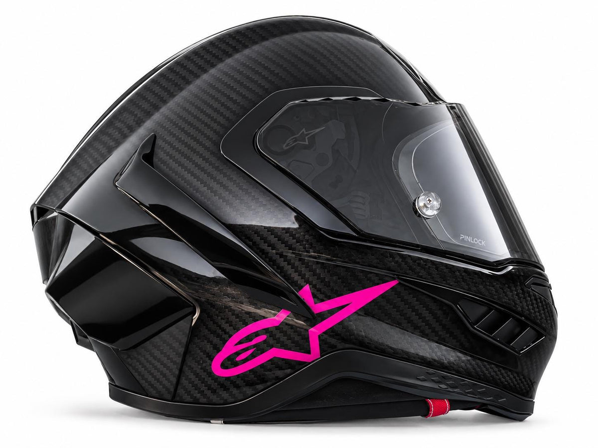 Helm-Logo Sticker für Alpinestars Supertech R10 – Wunschfarbe