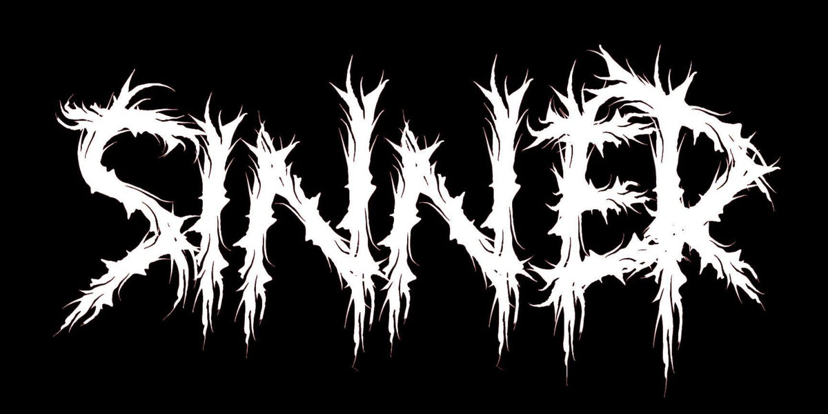 Helm-Aufkleber „Sünder“ – Neo-Tribal Schriftzug
