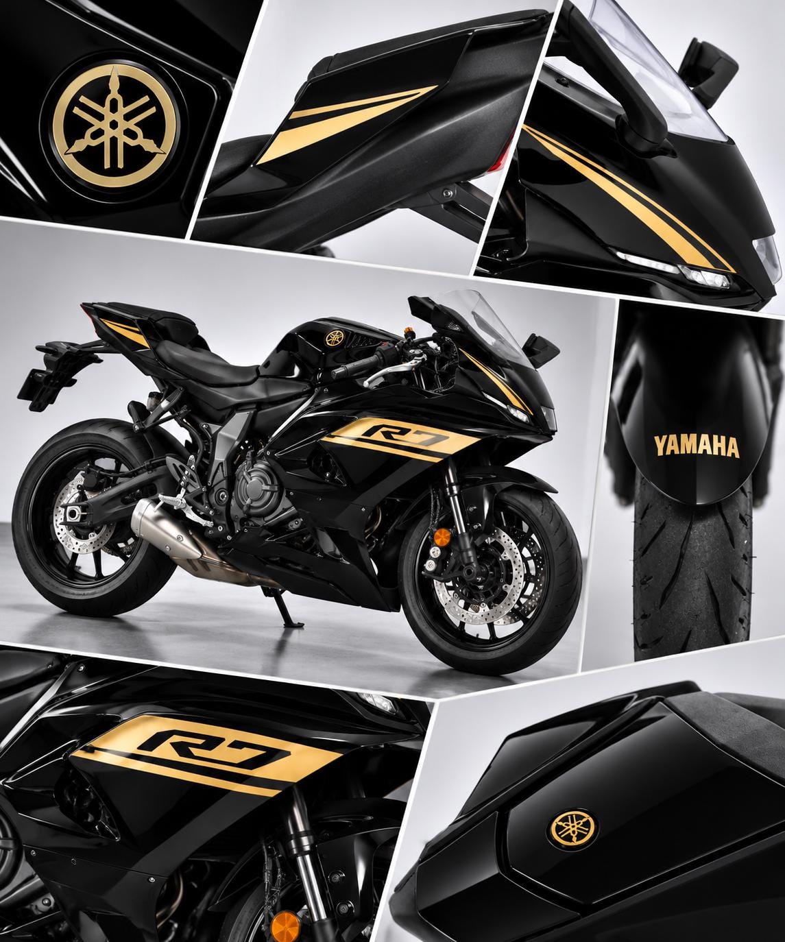 Yamaha R7 Dekor-Set Komplett – überklebt das gesamte Originaldekor